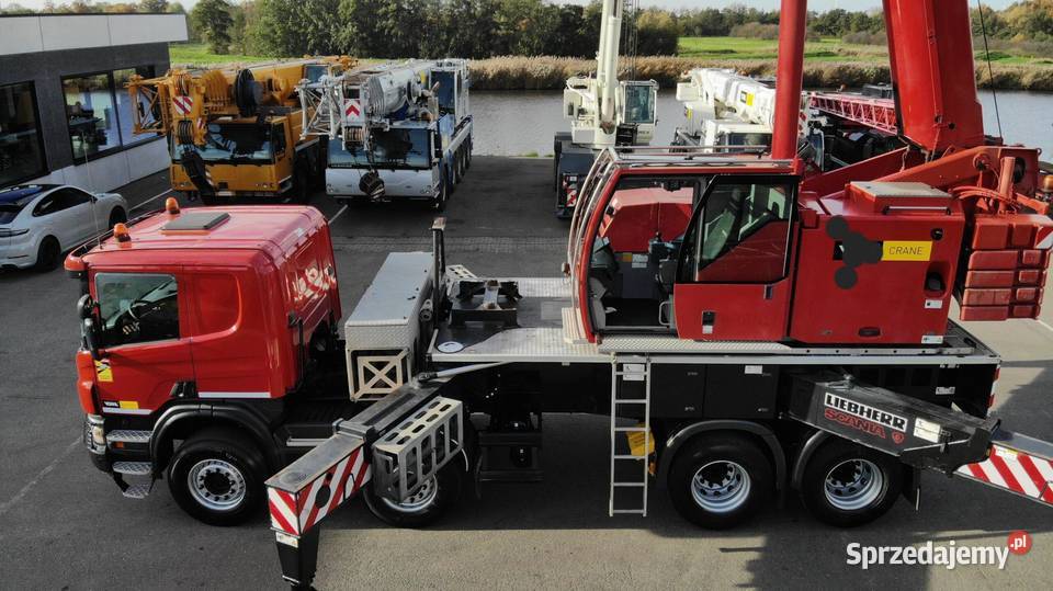 Scania dzwig samochodowy Liebherr Dźwigi samochodowe Warszawa sprzedam