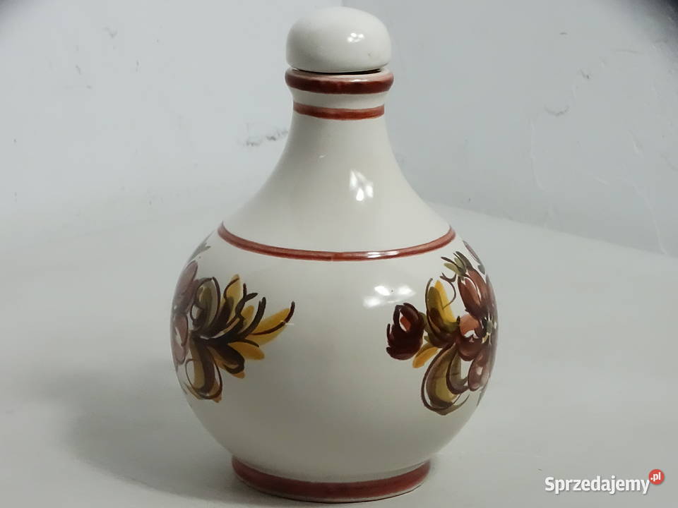 Vintage Ceramiczny Dzbanek Karafka Ręcznie Biłgoraj