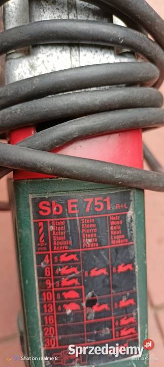 Wiertarka Metabo 750wat1100wat Sędziszów