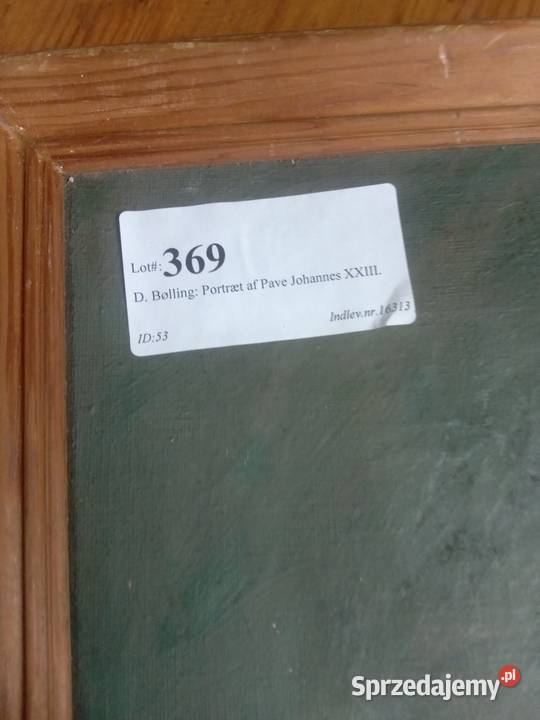 Obraz aukcyjny Jan XXIII