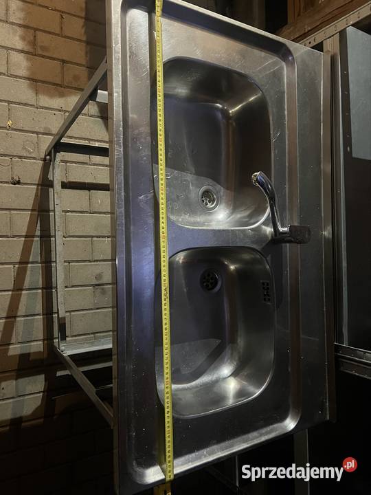 Zlew dwukomorowy z baterią Bielsko-Biała