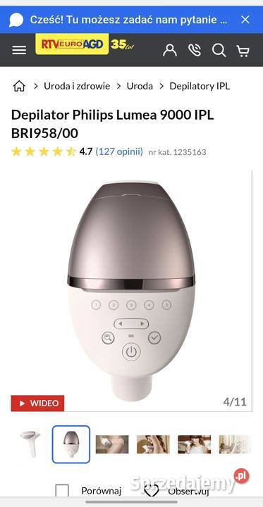 Philips Lumea 9000 IPL BRI958 idealny stan Pozostałe