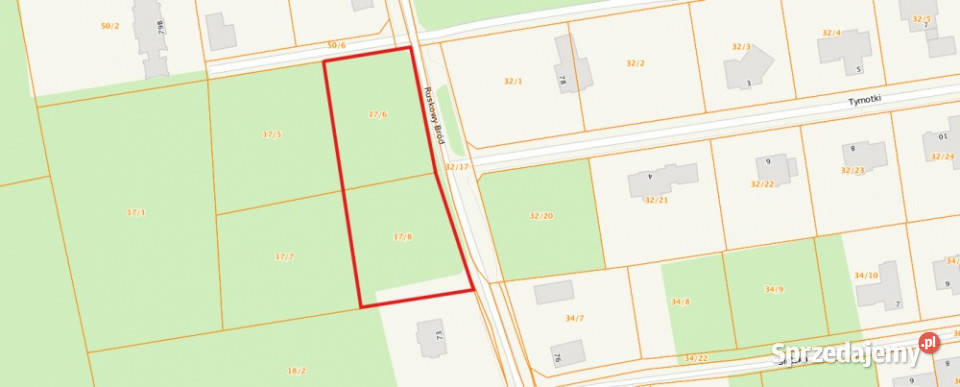 Warszawa Białołęka działka w otulinie lasu 3592m