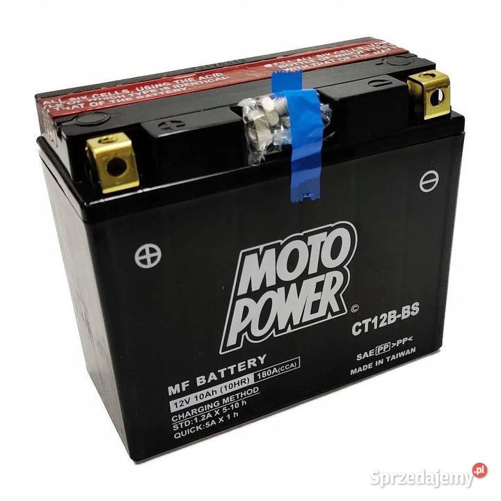 Akumulator motocyklowy MotoPower CT12BBS YT12BBS Łódź
