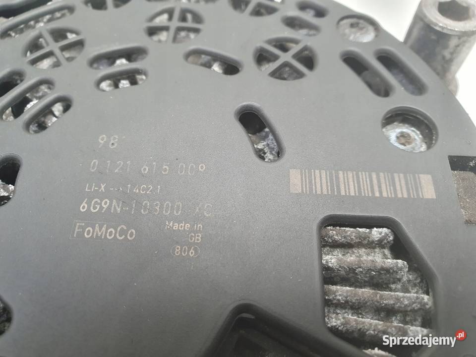 ALTERNATOR Ford S 20 TDCI 0121615009 Alternator Układ elektryczny silnika Rudka