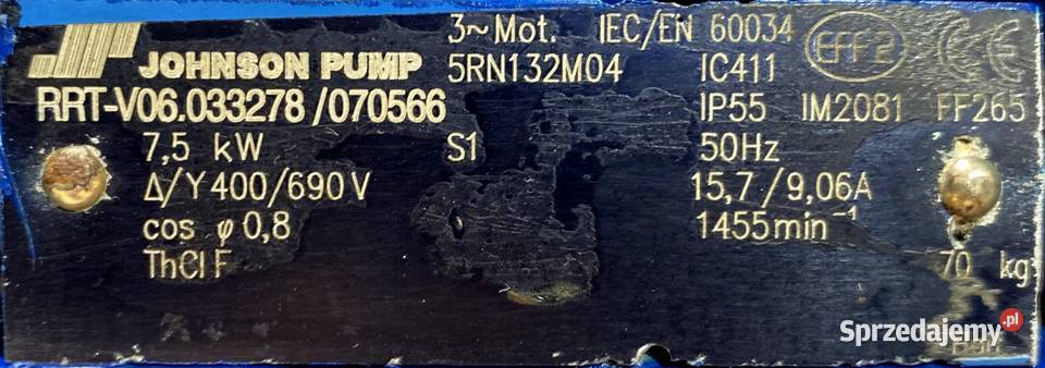 silnik elektryczny 75kW 1455obr 3fazowy Pigża