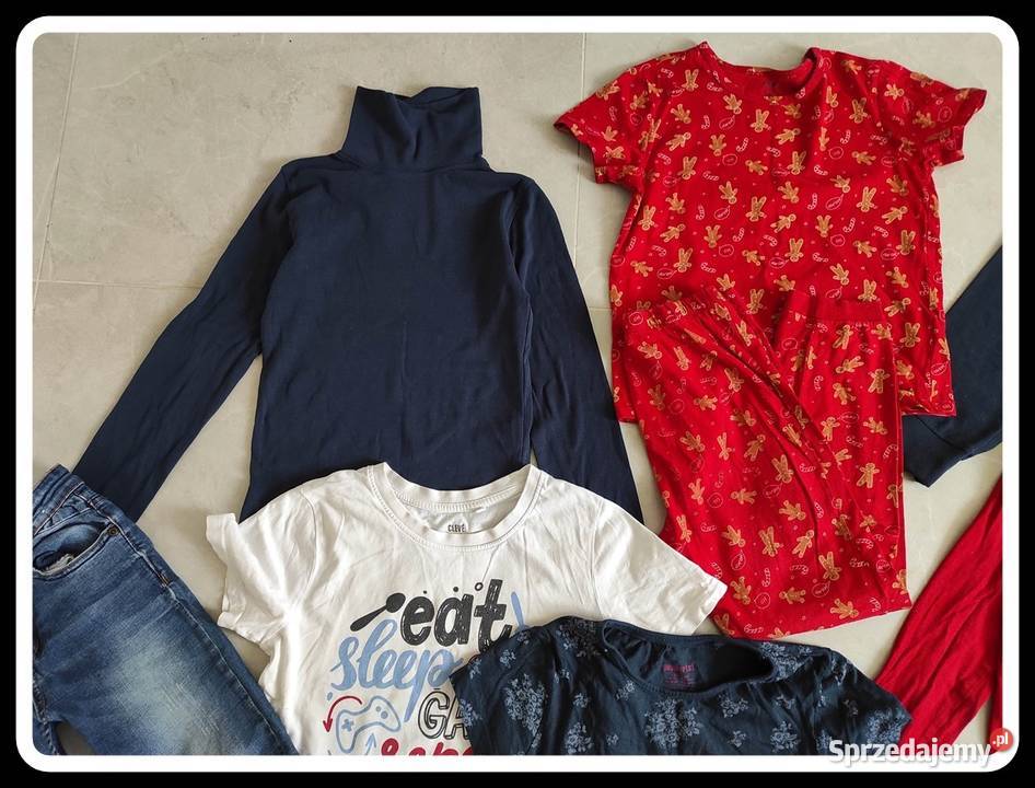 Zestaw ubrań chłopięcych 128134 piżama jeansy Płock