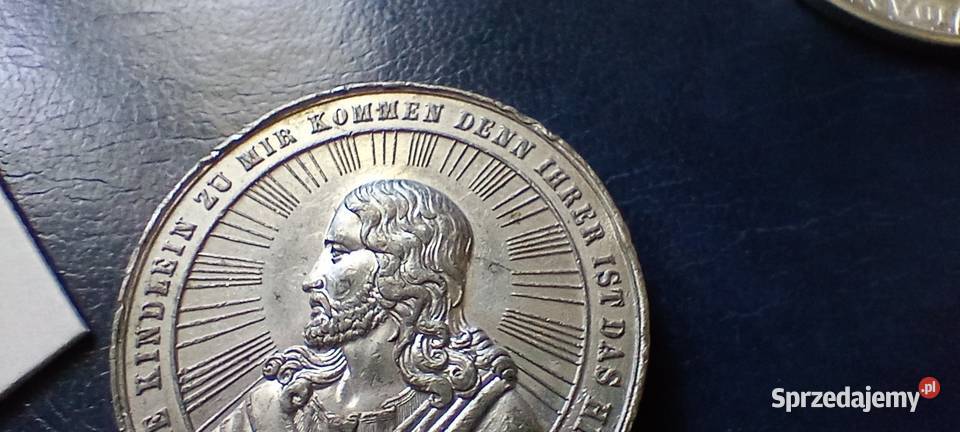 Stare monety Medal Chrzcielny Stare Niemcy 157 Lesko