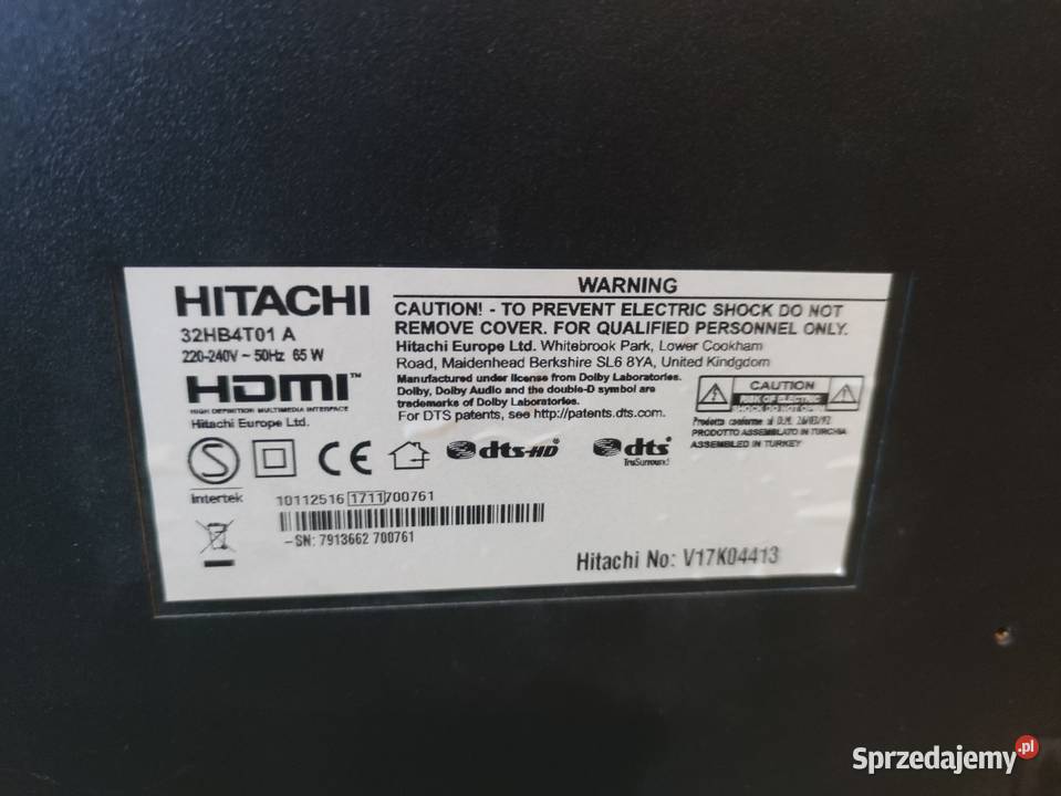 Telewizor 32 cale z wbudowanym dekoderem