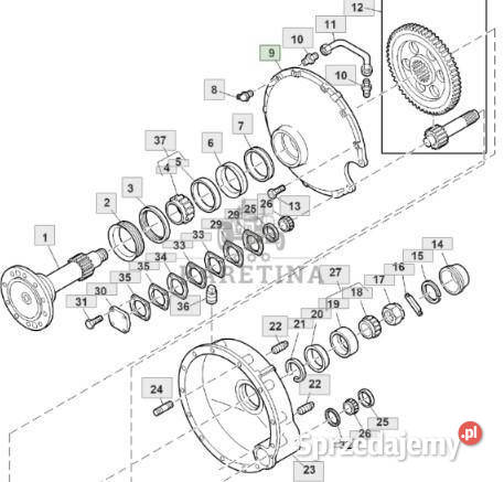 John Deere 9780CTS 9780HM 9780 CTS Napęd Główny