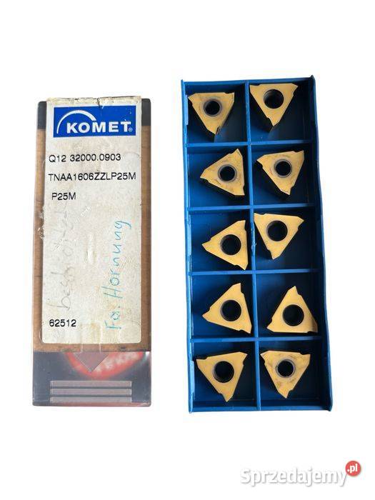 Płytki tokarskie KOMET TNAA1606ZZLP P25M 10 Tuliszków sprzedam
