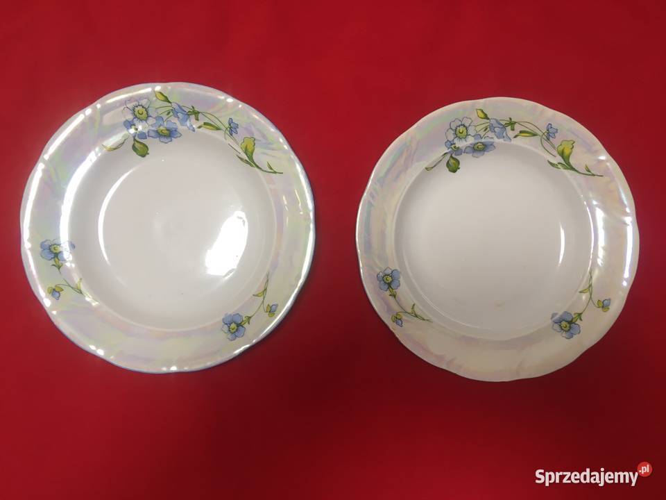 PRL stare talerze głęboki talerz Książ Porcelana i szkło Kołobrzeg