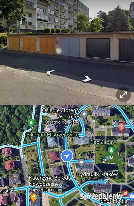 Garaż 17m2 sprzedam Kraków Złotego Wieku 57