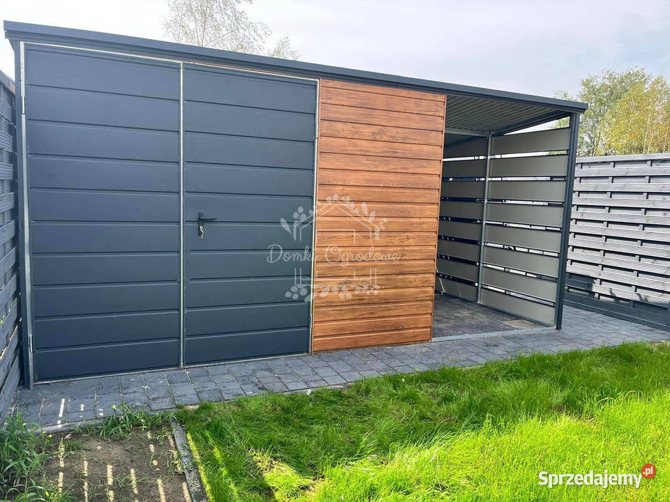 Domek Ogrodowy 3x3m wiata 15x3 Antracyt Ogród Bełchatów