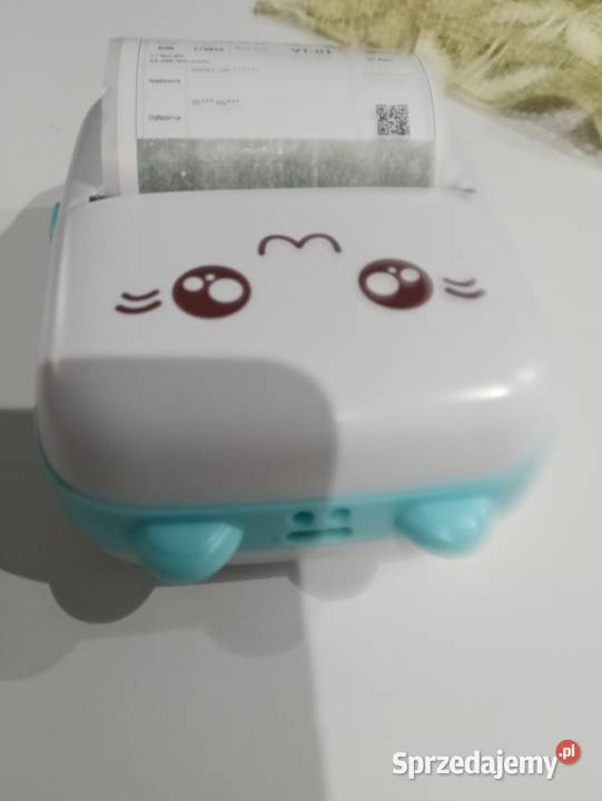 Drukarka termiczna do zdjęć etykiet plus kabel