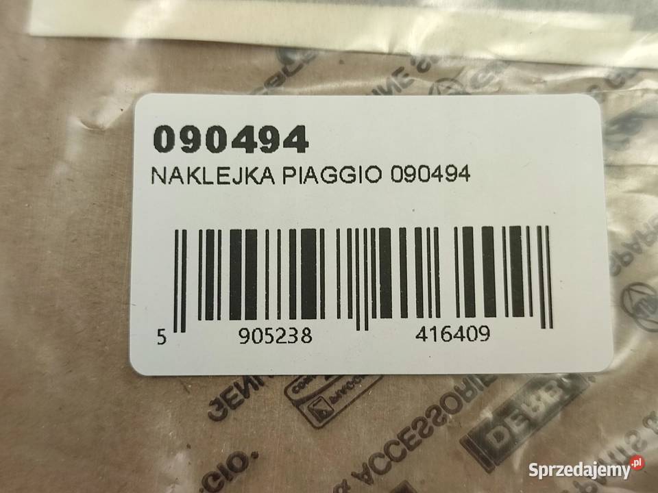NAKLEJKA VESPA 50 PRZEDNIA PIAGGIO VESPA 50