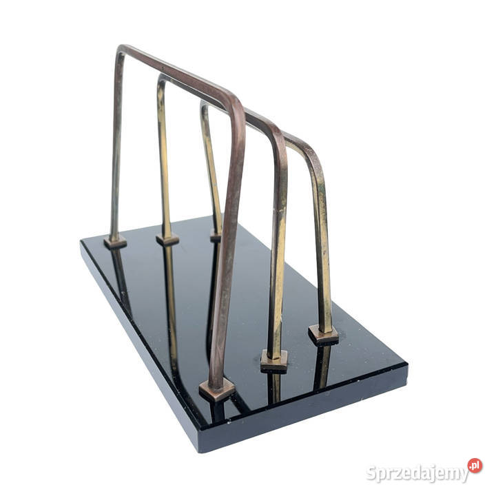 Listownik art dco bauhaus stojak na listy szkło