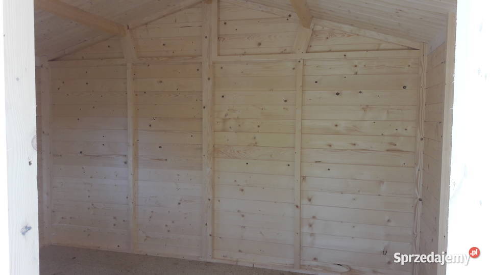 Drewniany domek ogrodowy na działkę ROD altana Rybarzowice