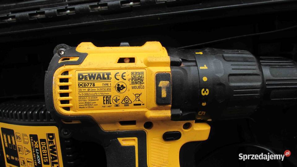 Dewalt DCD 778 18V wkr t profes. Bezszczot Obr 500 1750 Lipki