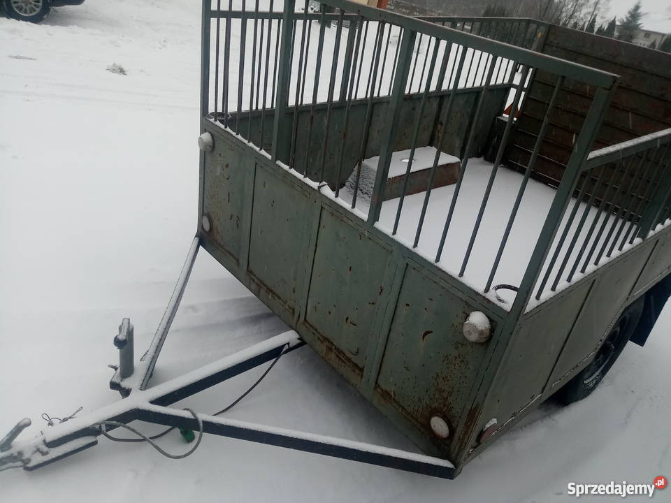 Przyczepka dwukółka do przewozu zwierząt Opoczno