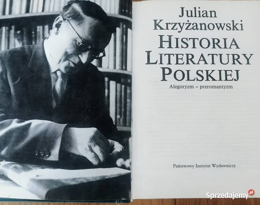 Historia literatury polskiej J Krzyżanowski literaturoznawstwo Sopot sprzedam