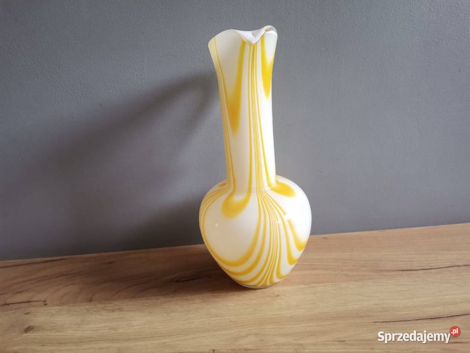 Stary kolorowy wazon dzbanek Tarnowiec projekt Porcelana i szkło Siemianowice Śląskie