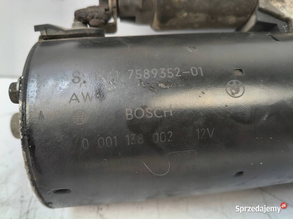ROZRUSZNIK BMW E90 E87 20 i Bosch 0001138002 Układ elektryczny silnika Chełm
