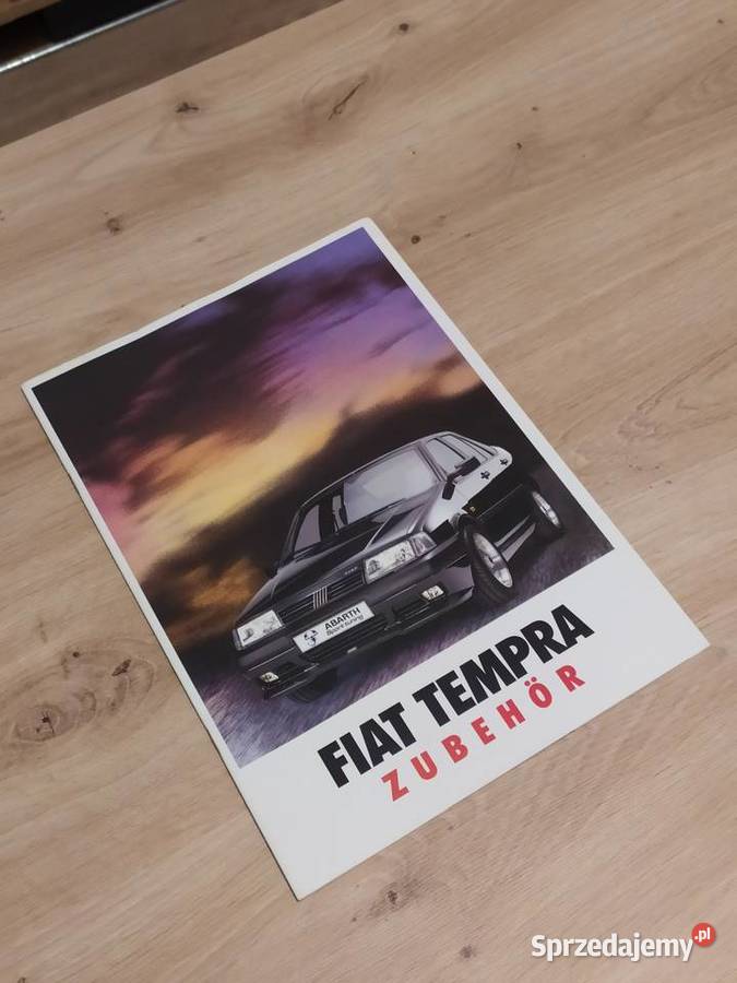 Prospekt FIAT TEMPRA ZUBEHOR dodatki akcesoryjne Kluczbork