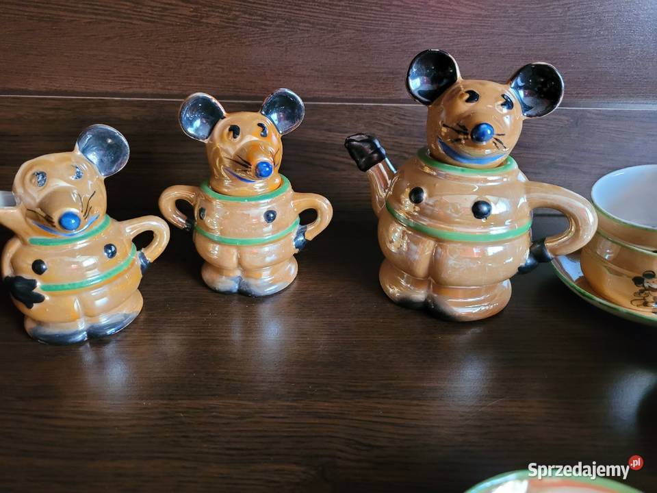 Disney zestaw do herbaty Borgfeldt Mickey Mous Porcelana i szkło Białogard