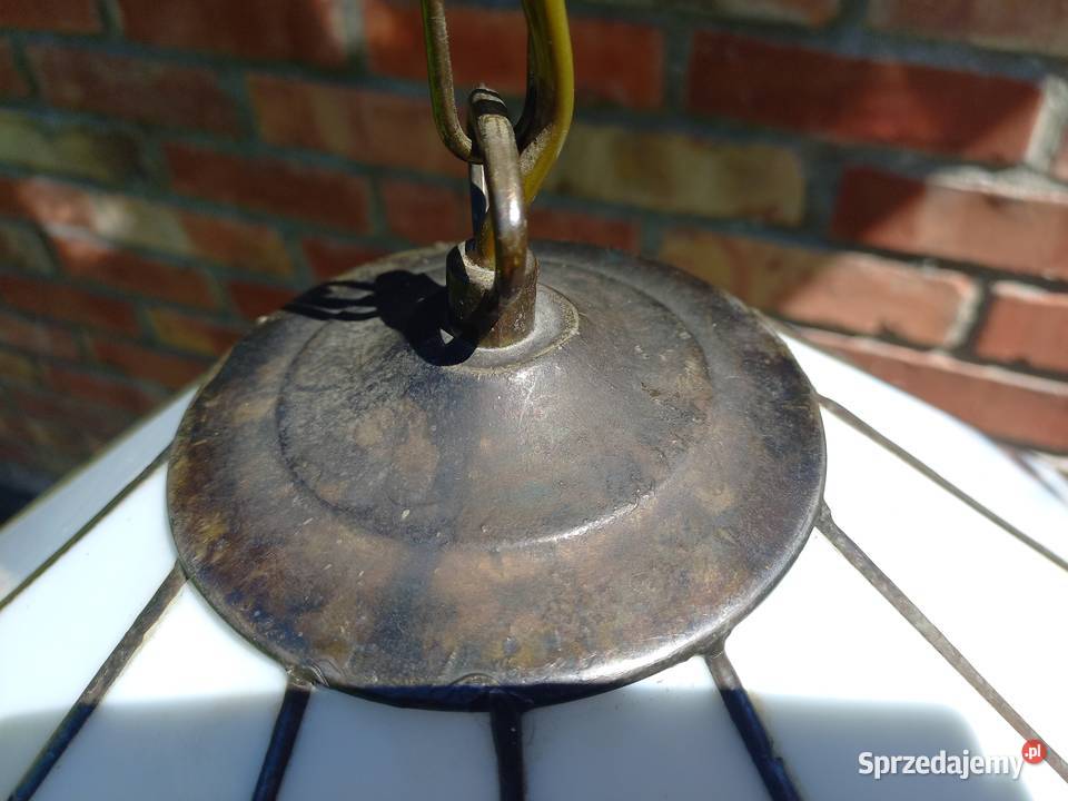 Żyrandol witrażowy duży Lampa wisząca 575 Gawroniec sprzedam