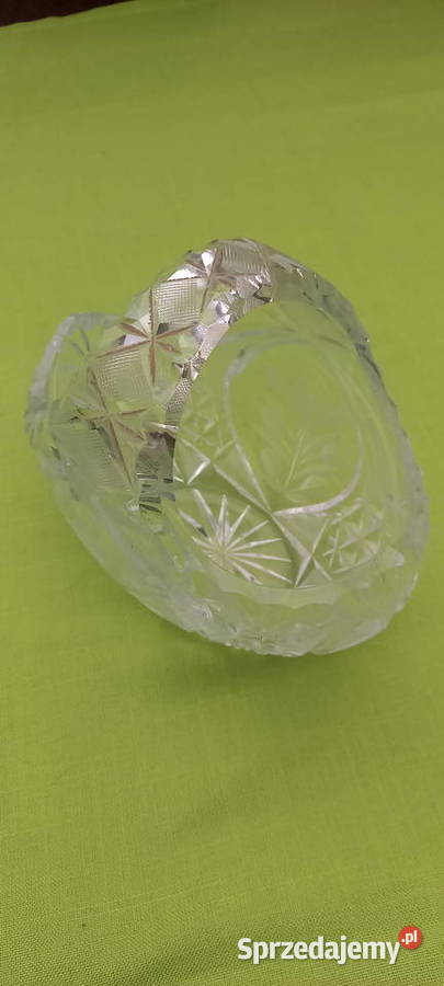 Kryształ owalny z kabłąkiem koszyk Małkinia Górna