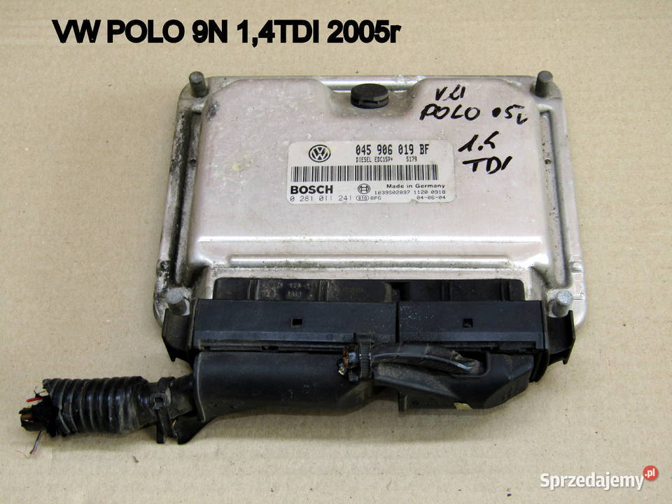 STEROWNIK SILNIKA VW POLO 9N 14TDI 045906019BF łódzkie Mysłaków sprzedam