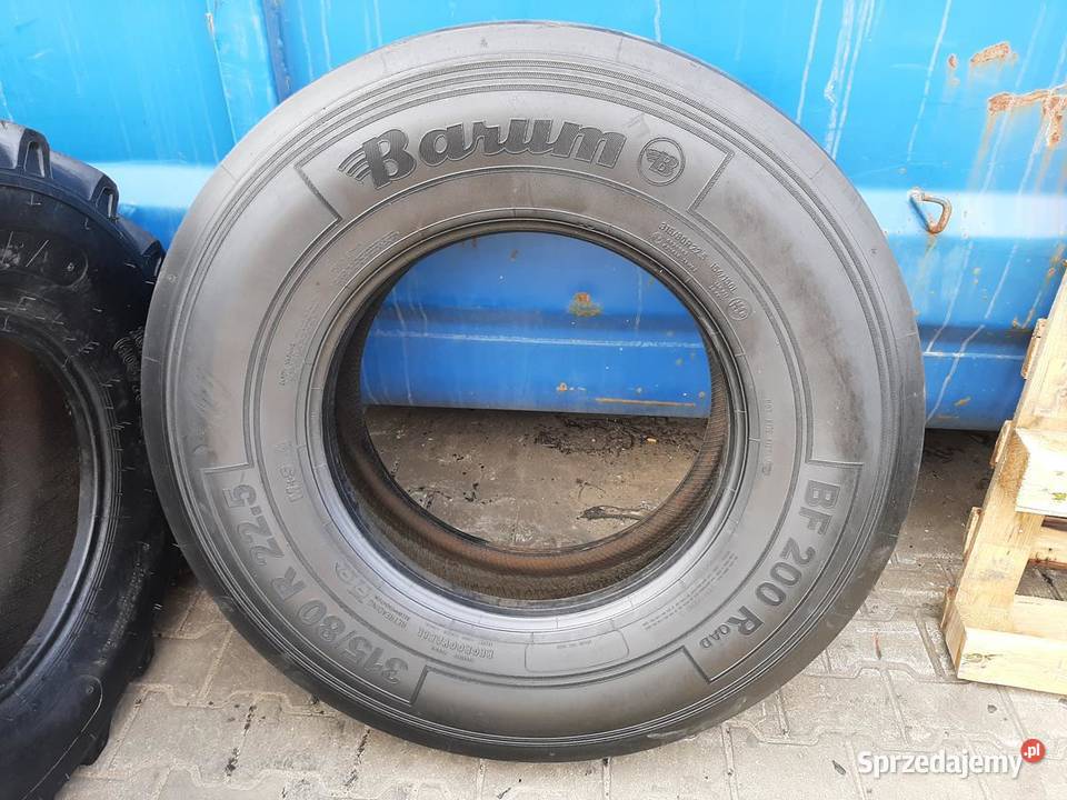 Opona używana ciężarowa 31580R225 BARUM BF 200 podlaskie Zaścianki