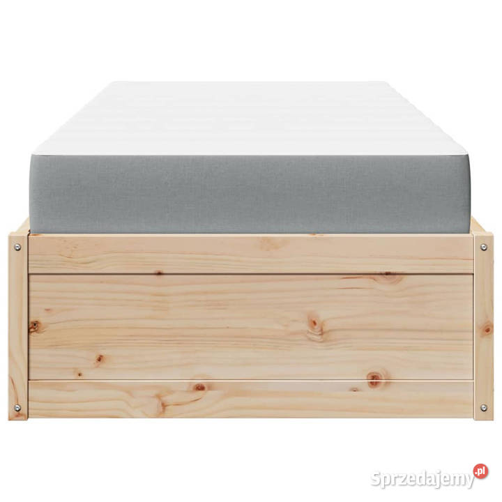 Łóżko z materacem lite drewno sosnowe 100x200 Warszawa