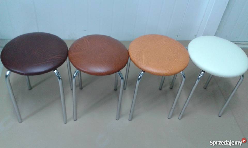 Taboret metalowy chrom wybór kolorów Radomsko