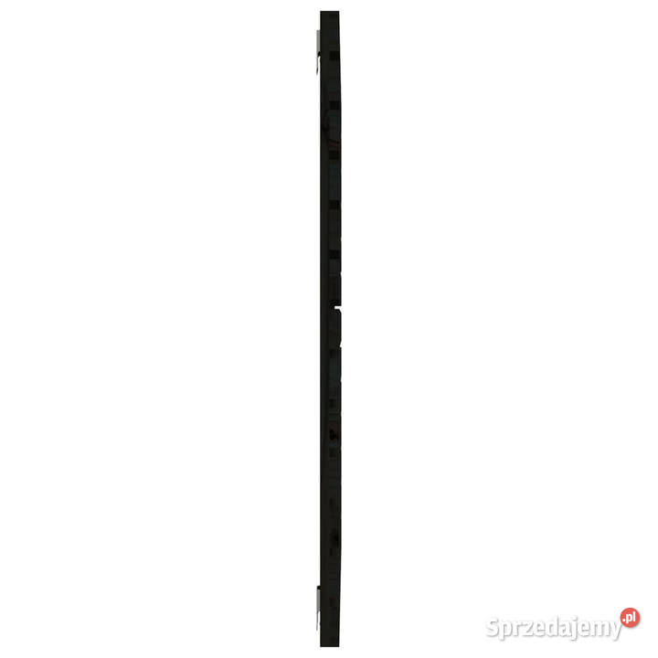 Wezgłowie łóżka czarne 126x3x915 lite drewno