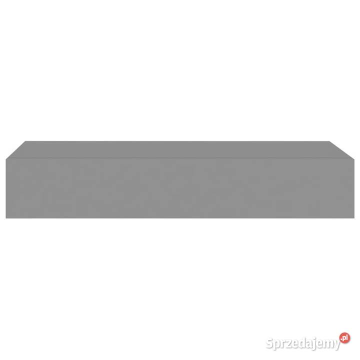 Półki ścienne z szufladą 2 szare 60 x 235 x 10 mazowieckie Warszawa