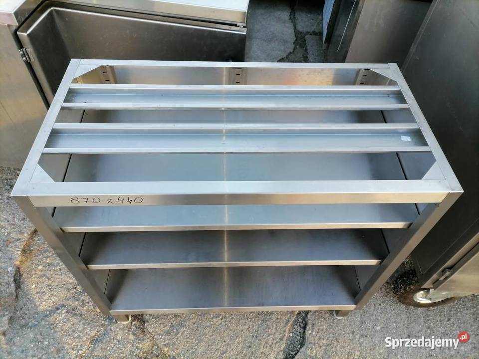 Stół zabudowany z 3 stron 3 półki do zab 87x44 Wrocław