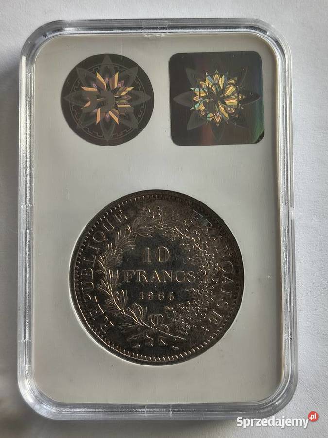 10 franków 1966 Francja Herkules srebro Ag 900 Szczecin sprzedam