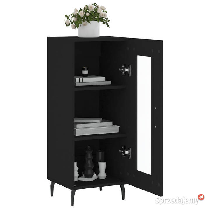 Szafka czarna 345x34x90 materiał drewnopochodny Warszawa sprzedam