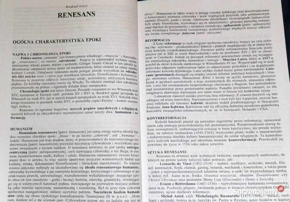 Repetytorium z języka polskiego Wszystkie epoki Kultura i Rozrywka Chełm sprzedam