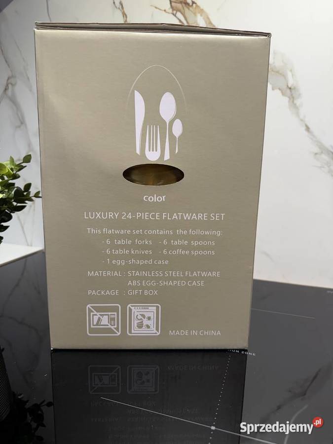 Komplet sztućców Złote Jajko 24 nierdzewna stal śląskie Katowice sprzedam