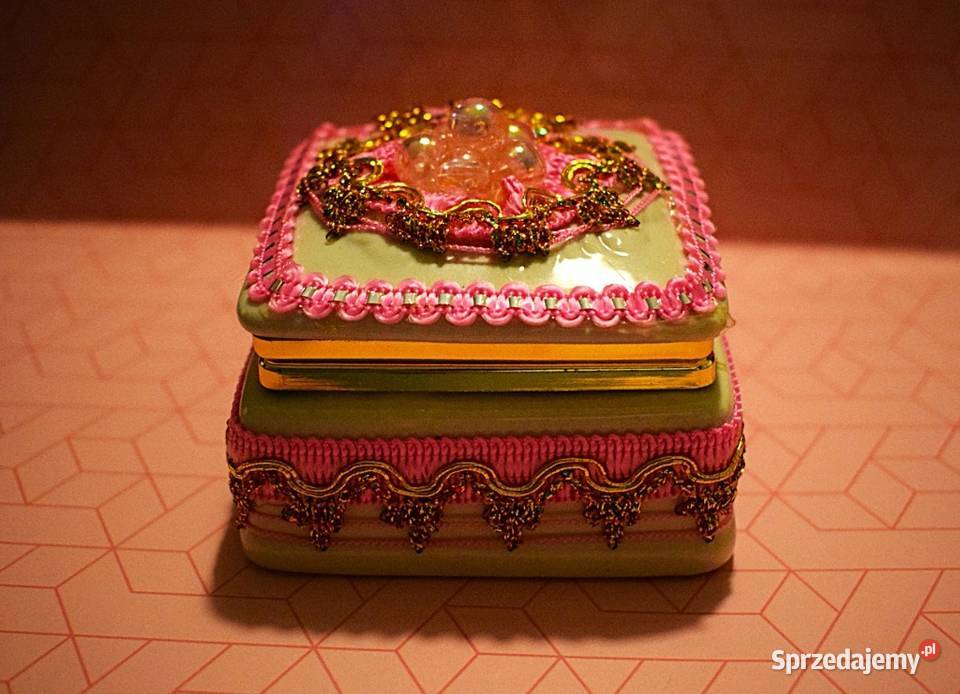 Ceramiczna szkatułka na drobiazgi nowa Chełmno sprzedam