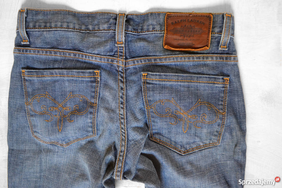 proste jeansowe spodnie Ralph Lauren S Bez wzoru Drobin