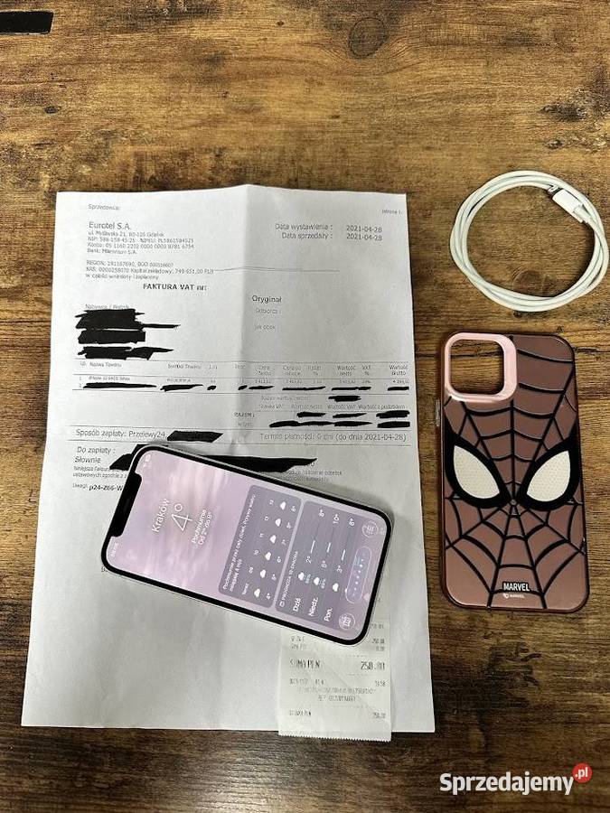 iPhone 12 white biały stan nowa bateria Kraków