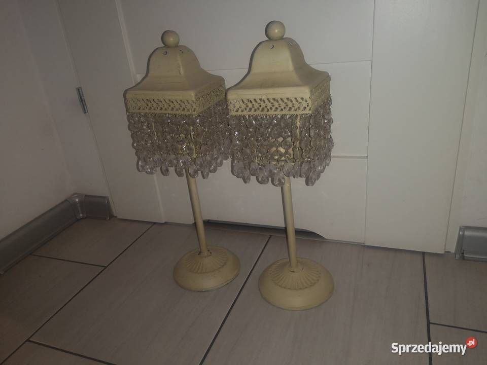 2 lampiony świeczniki łódzkie Aleksandrów Łódzki