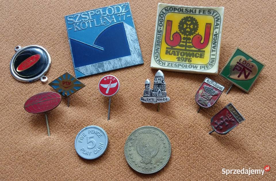 Otwieracz do kapsliZnaczki wpinki plakietka łódzkie Łódź