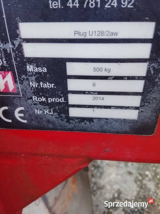 Duży pług 4 skibowy z broną która dobrawia Miechów
