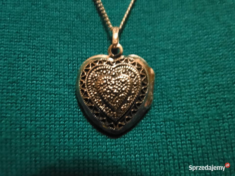 Stary piękny naszyjnik sekretnik srebro mazowieckie sprzedam