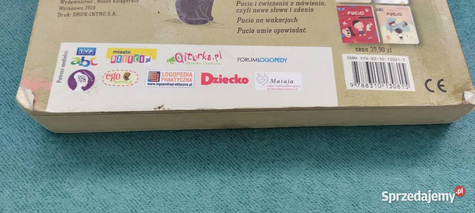 Książka Pucio uczy się mówić pomoc logopedyczna Giżycko sprzedam